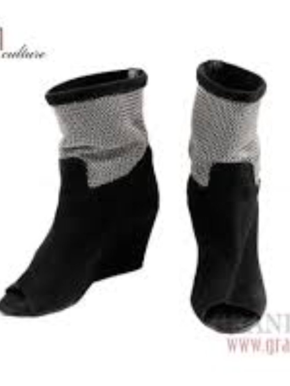 IRO Metallic Mesh booties